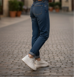 Wonders - A-2632 Ivory Slip On Platform Trainer