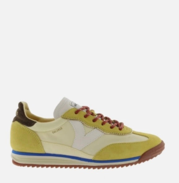 Victoria - 158110 Yellow Retro Trainer