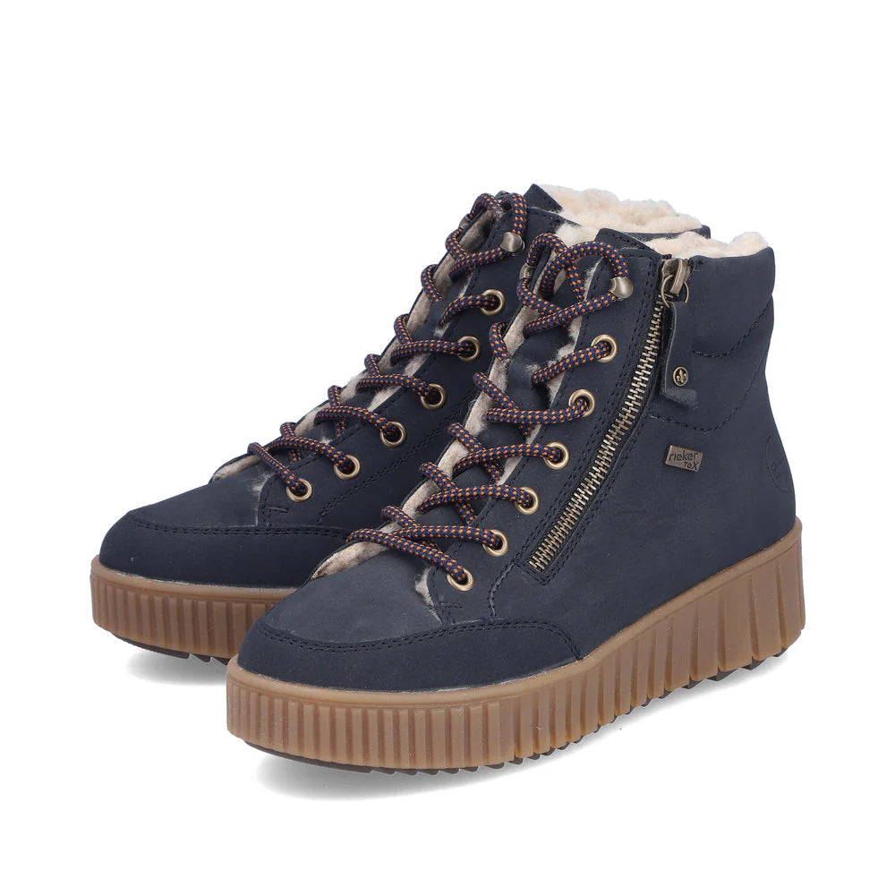 Rieker - Y6104 Navy Tex Ankle Boot