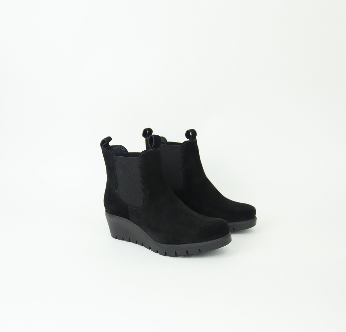 Ara - 57004 Black Suede Wedge Boot
