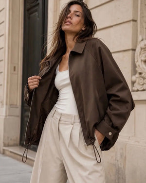 Anna - Brown Oversized Jacket