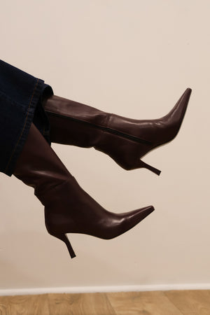 Rachels - Penny8 Burgundy Knee High