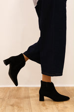 Ara - 52408 Black Suede Ankle Boot