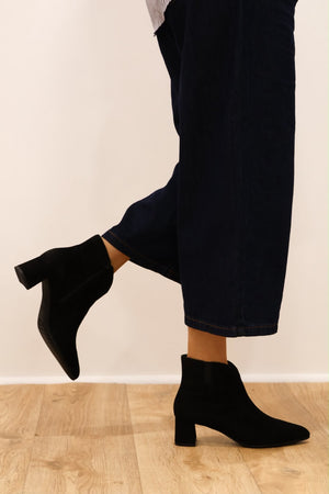Ara - 52408 Black Suede Ankle Boot