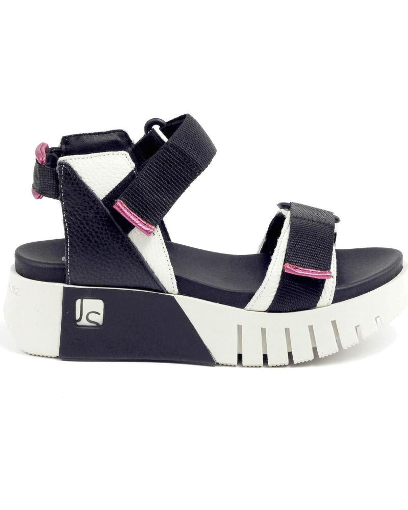 Jose Saenz - 4200 Black and Cream Gladiator Sandal