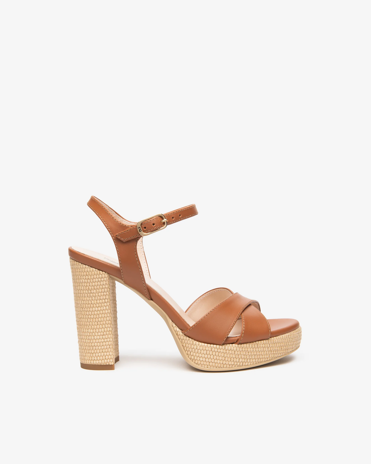 NeroGiardini - E815810 Tan Platform Sandal