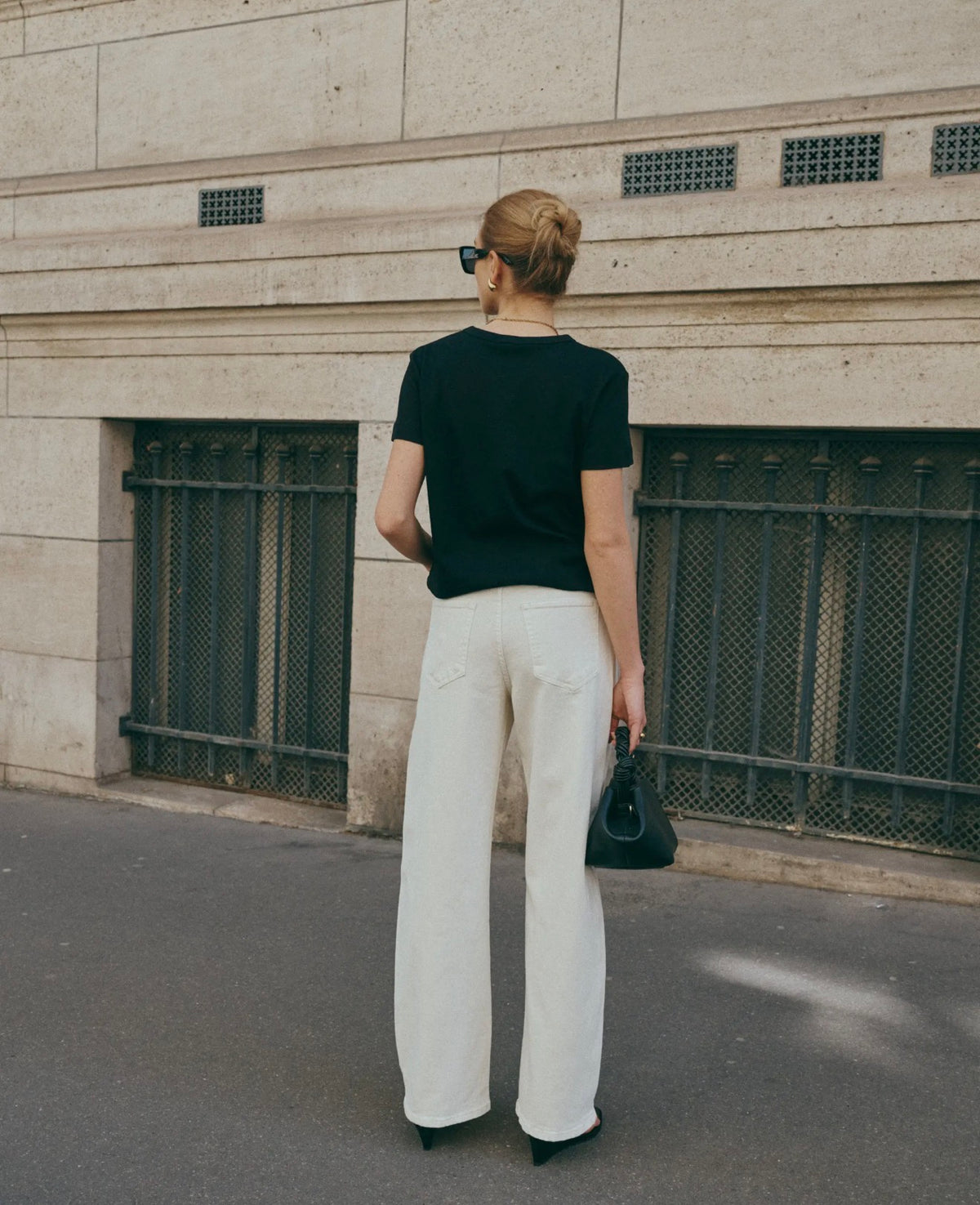 Anna - Cream Barrel Jeans
