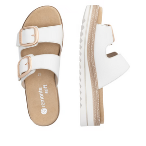 Remonte - D0Q66 White Buckle Slide