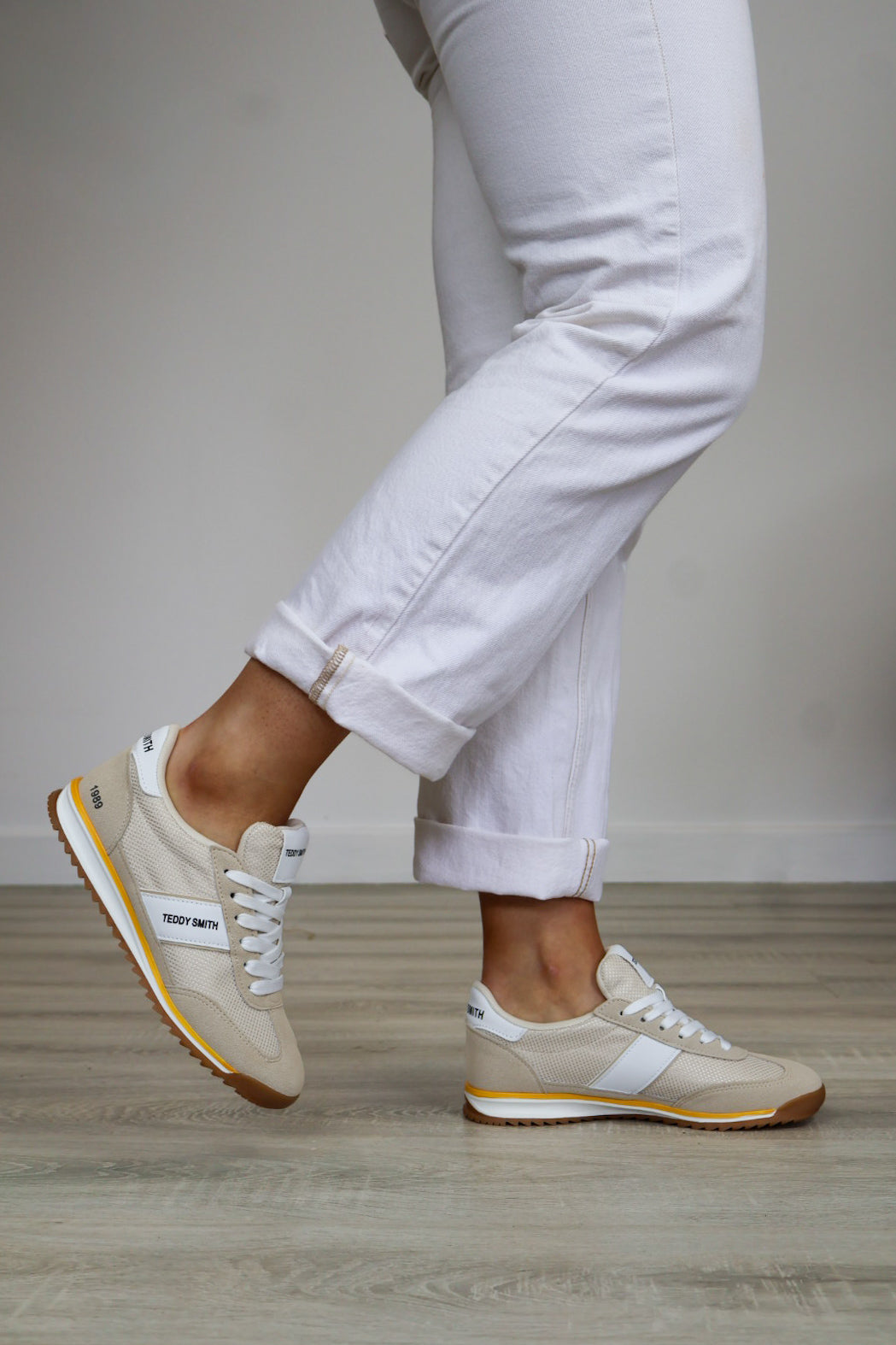 Teddy Smith - 120549 Cream Trainer