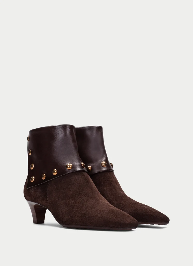 Hispanitas - HI265062 Brown Stud Ankle Boot