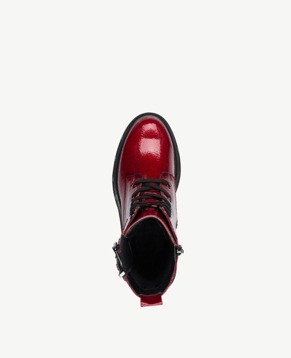 Marco Tozzi - 25249 Red Patent Doc Boot