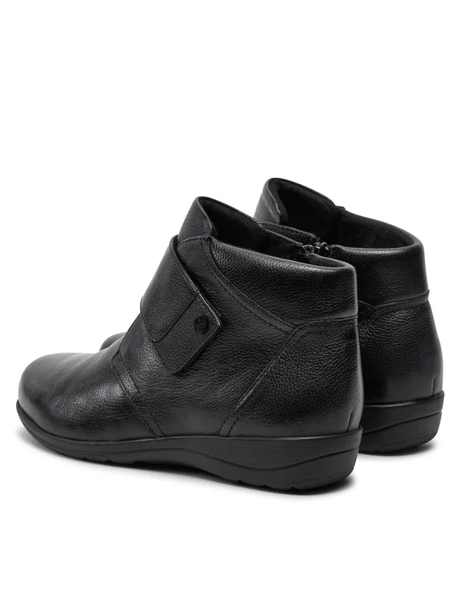 Caprice - 9-26457 Black Leather Ankle Boot