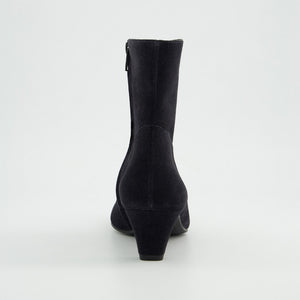 Paul Green - 8288 Navy Kitten Heel Ankle Boot