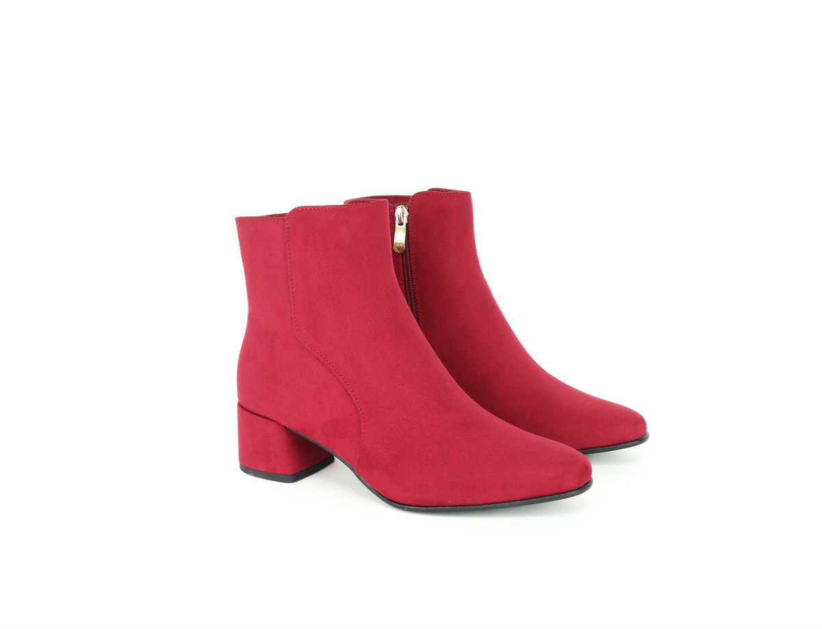 Marco Tozzi - 25364 Red Suede Ankle Boot
