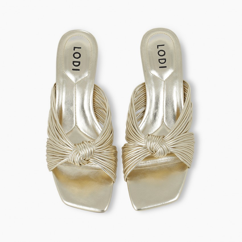 Lodi - A-denia Gold Knot Sandal