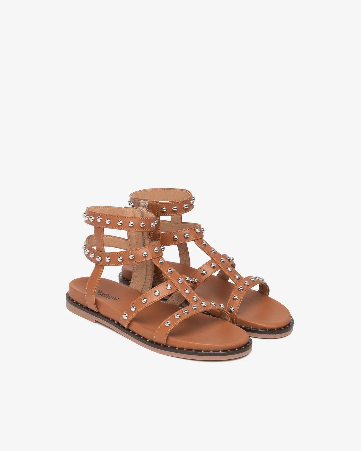NeroGiardini - E615920D Tan Gladiator Sandal