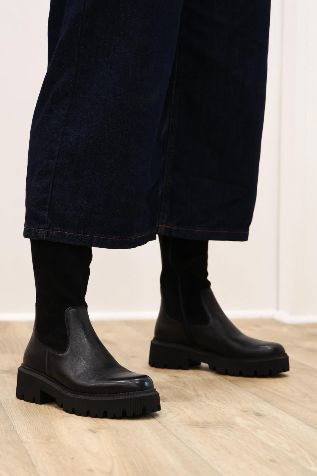 Caprice - 26509 Black Sock Knee High