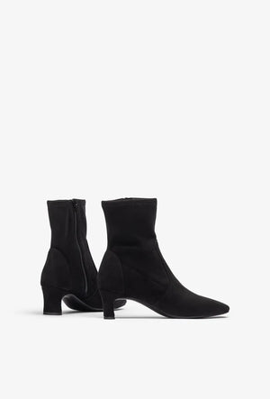 Unisa - Jarret Black Kitten Heel Sock Boot