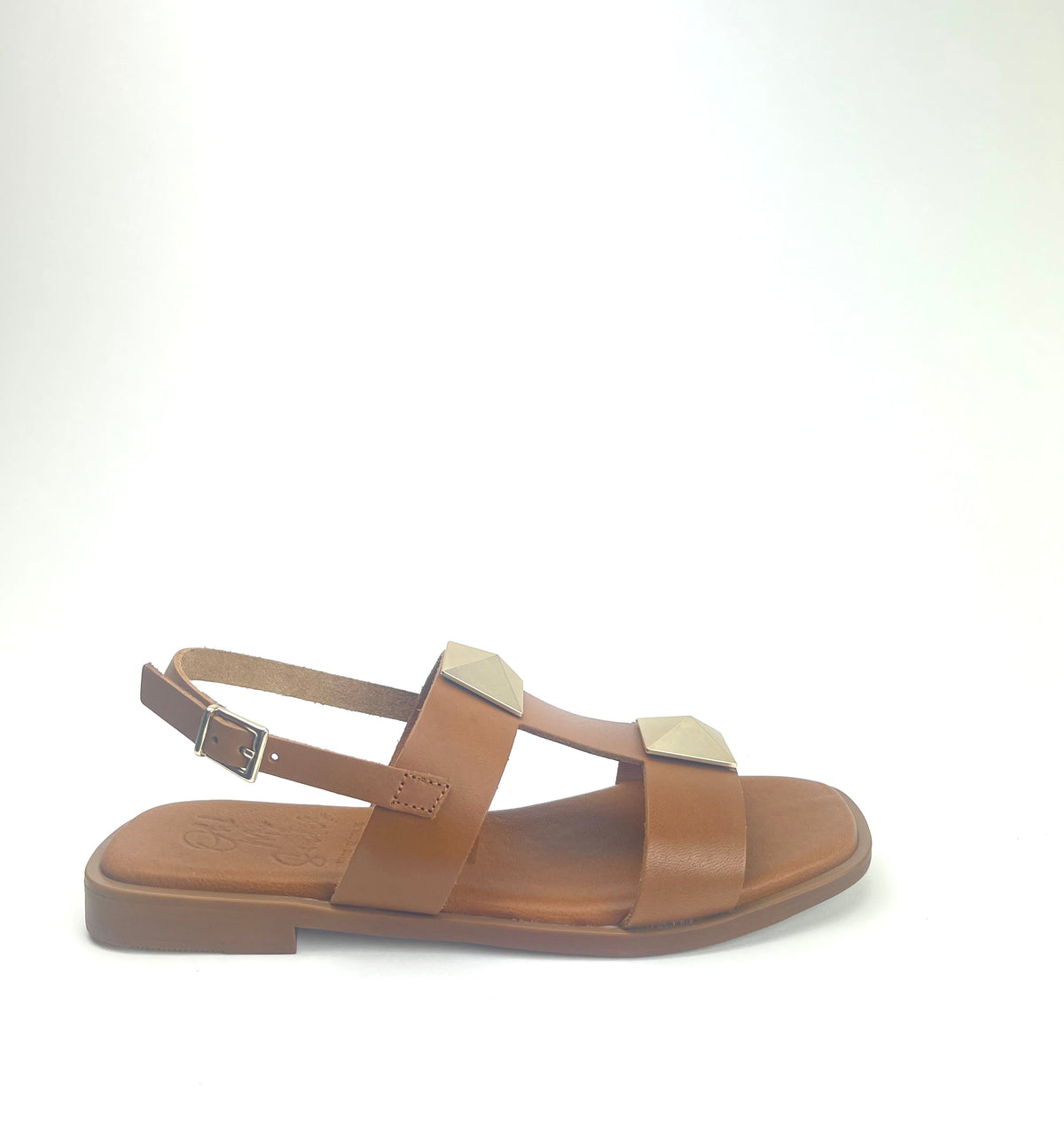 Oh My Sandals - 5329 Tan Stud Sandal