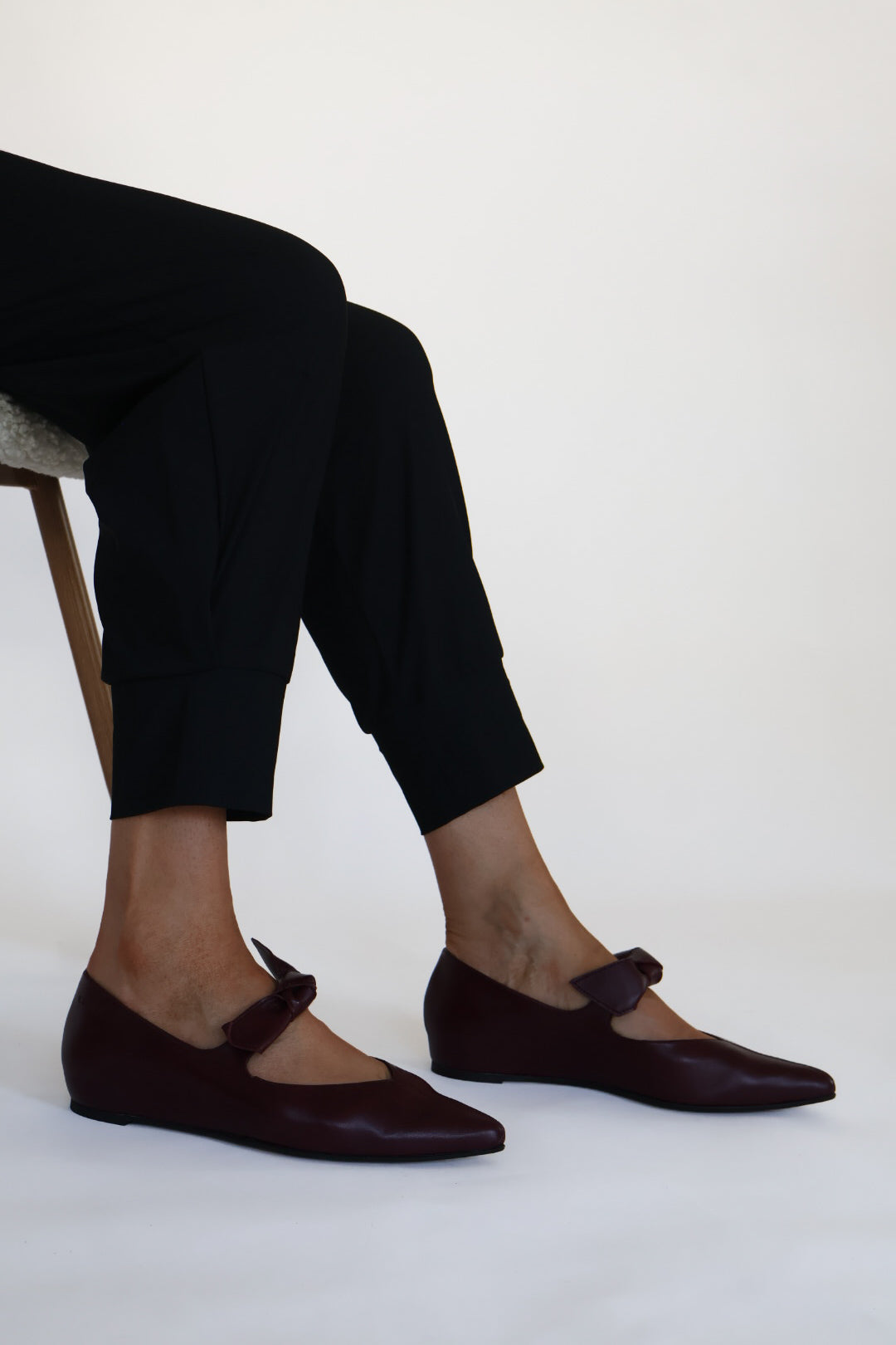 Wonders - A-3840 Burgundy Wedge Mary Jane