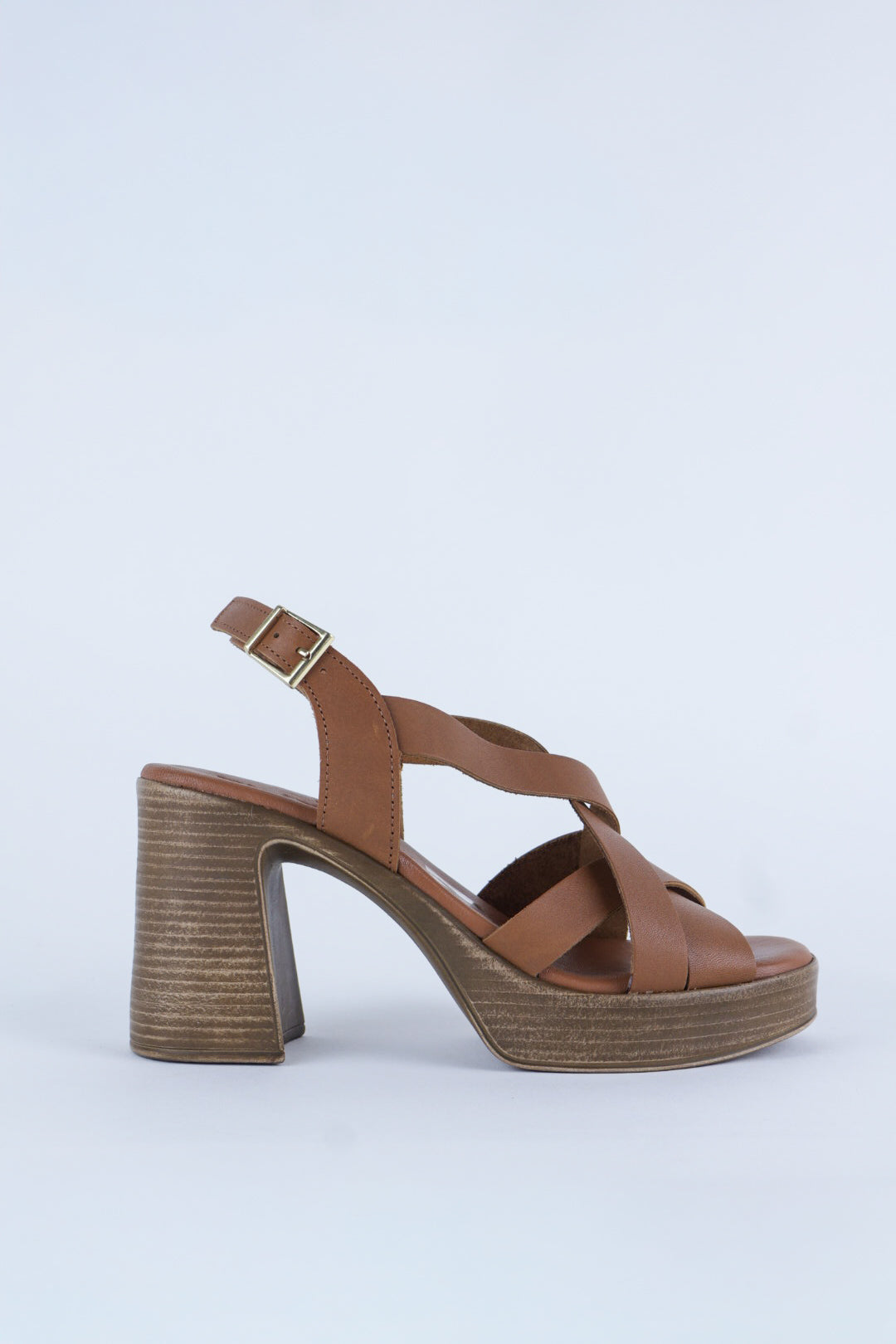 Oh My Sandals - 5938 Tan Platform Sandal