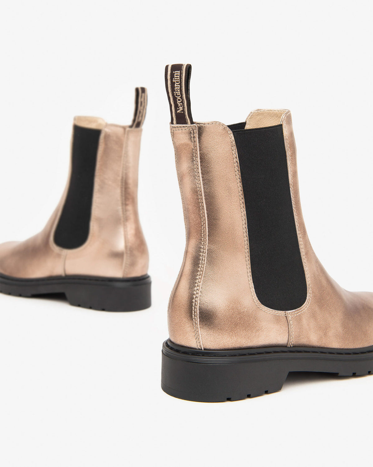 Nerogiardini - I412001D Metallic Gold Chelsea Boot [Standard Fit]