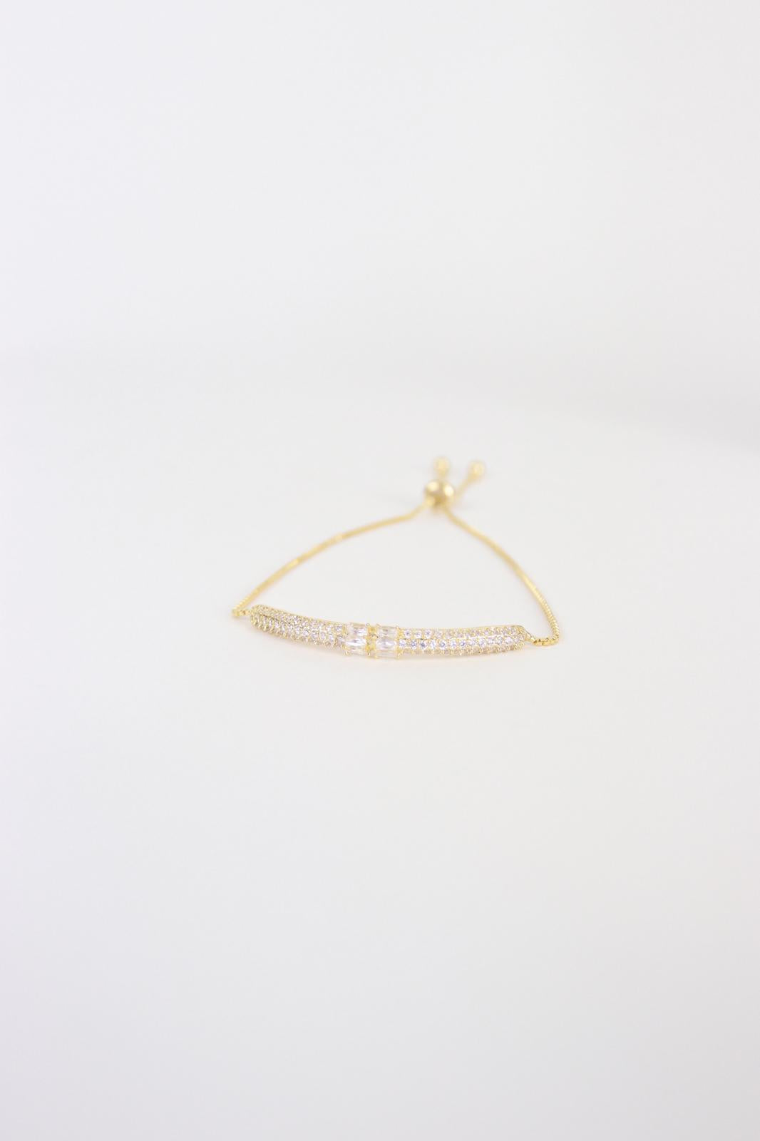 Karen Sampson - J12079 Gold Diamond Bar Bracelet