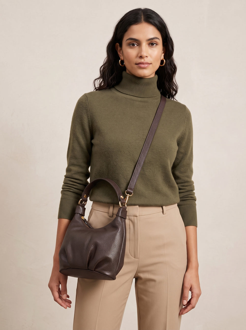 Elie Beaumont - Dumpling Brown Shoulder Bag