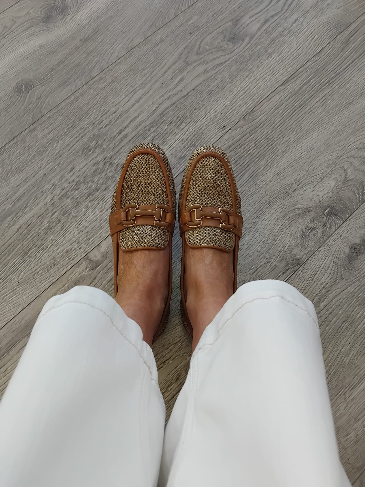 Carmela - 163219 Tan Raffia Loafer