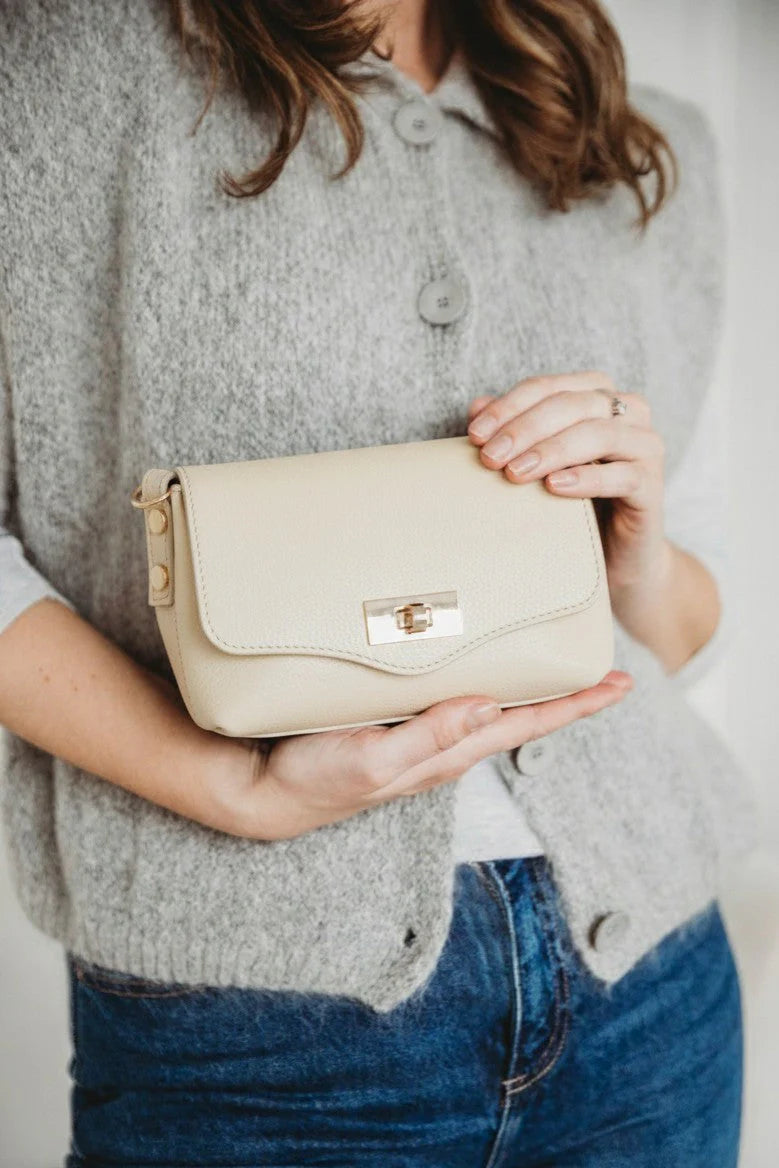 Elie Beaumont - Twist Ivory Crossbody