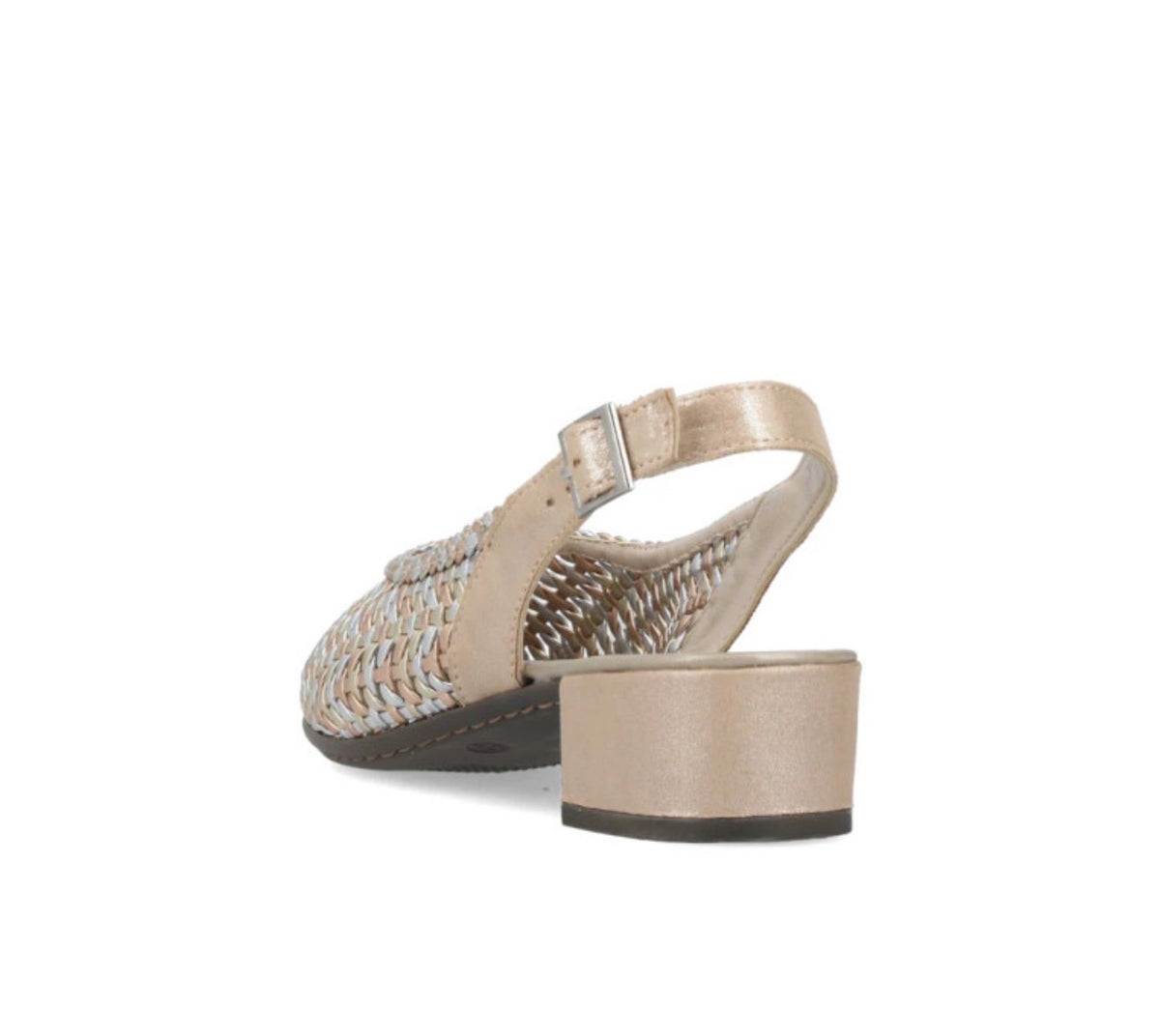 Rieker - 47078 Metallic Woven Slingback