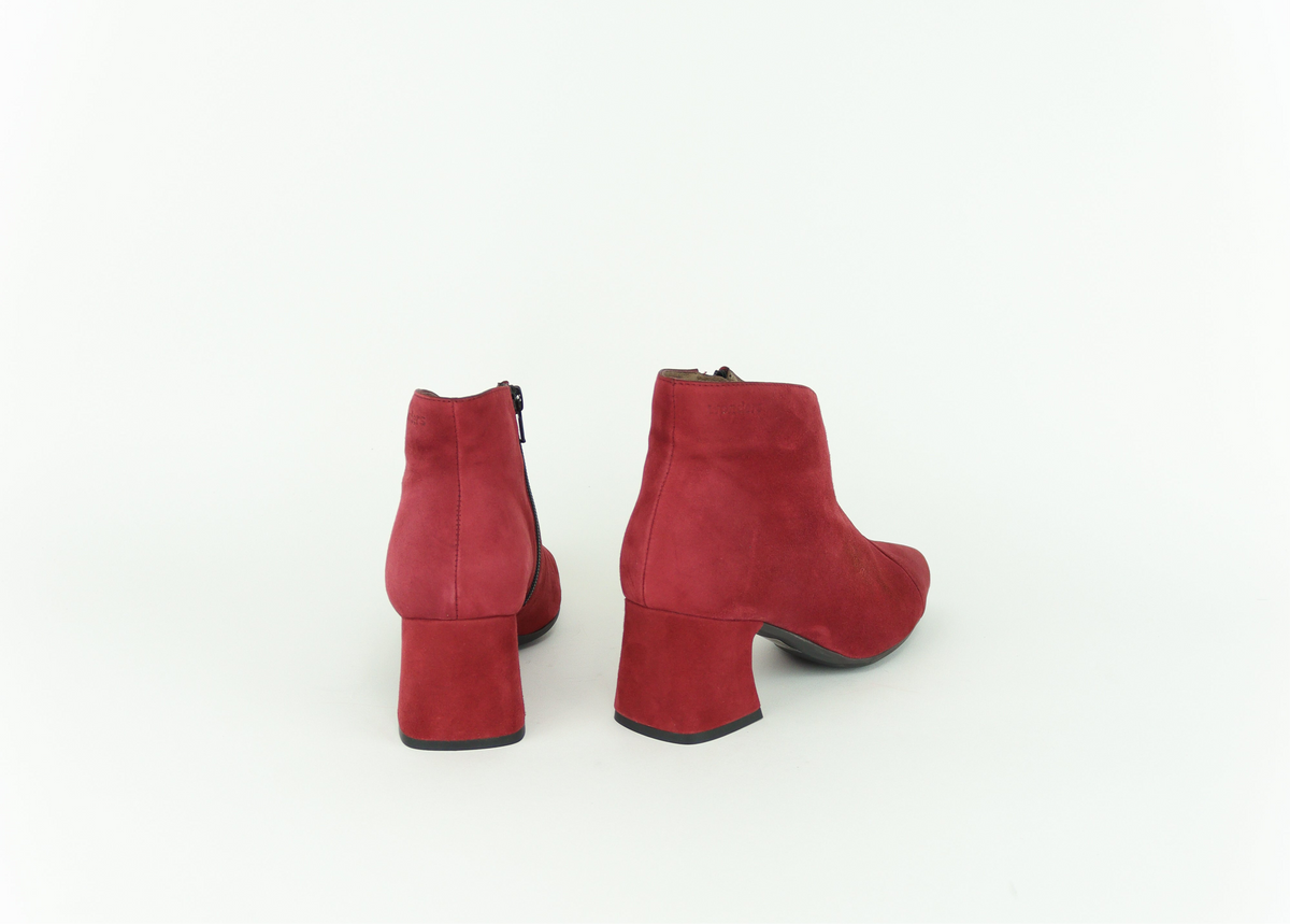 Wonders - I-9013 Red Suede Ankle Boot