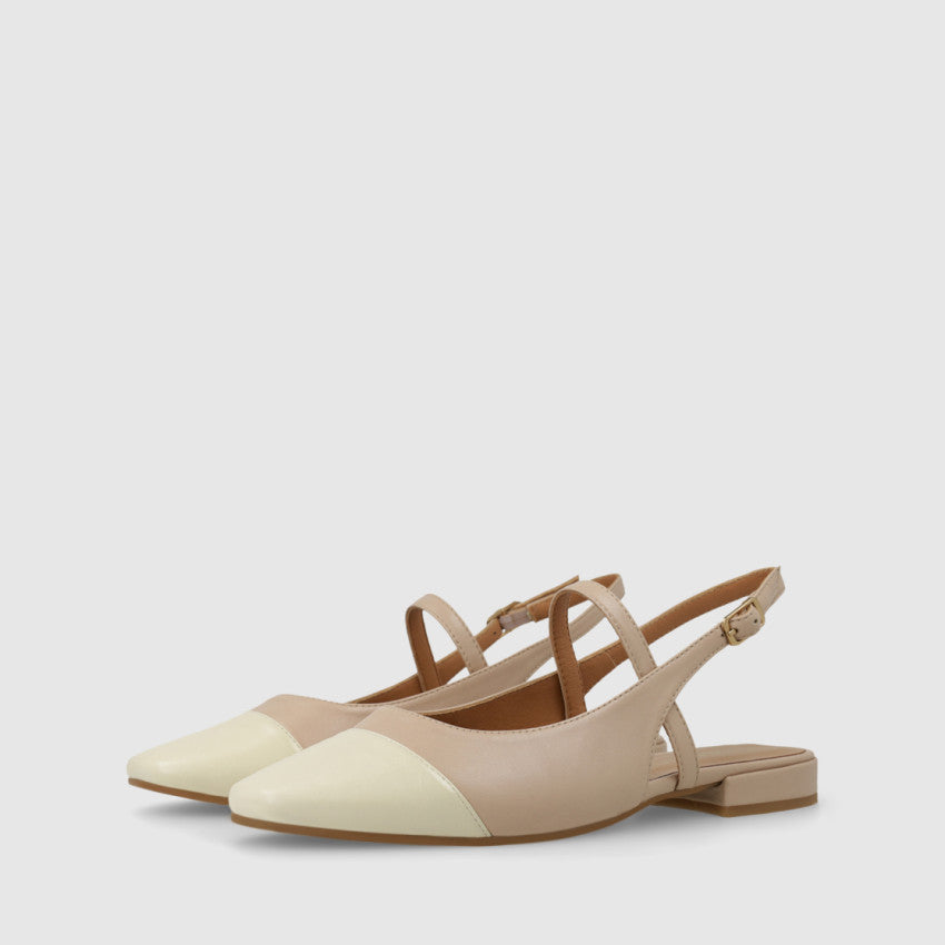 Lodi - AMB5327 Cream & Taupe Slingback