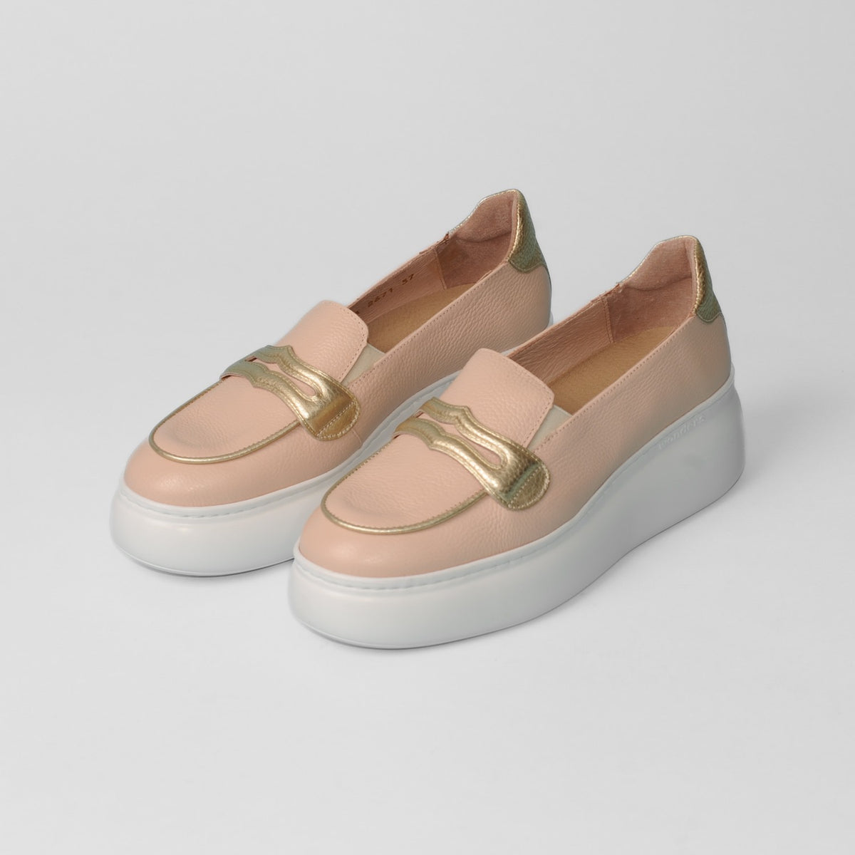 Wonders - A-2671 Blush Wedge Loafer