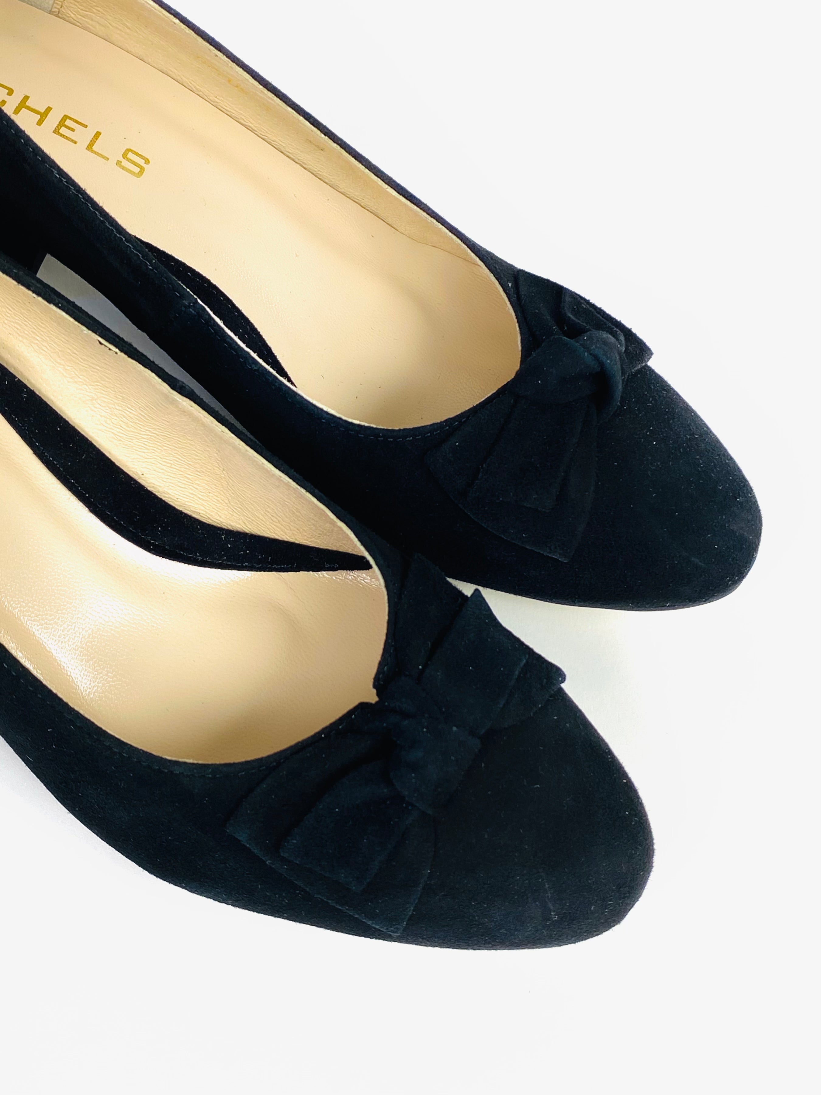 Rachels - Z7705 Black Bow Court Shoe