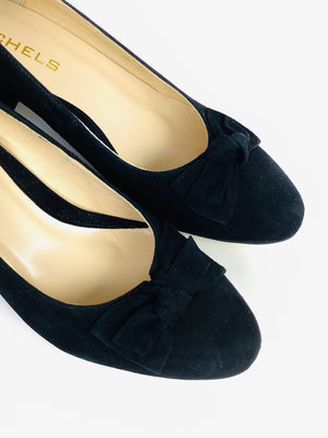 Rachels - Z7705 Black Bow Court Shoe