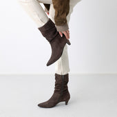 Paul Green - 8328 Brown Slouch Kitten Heel Boot