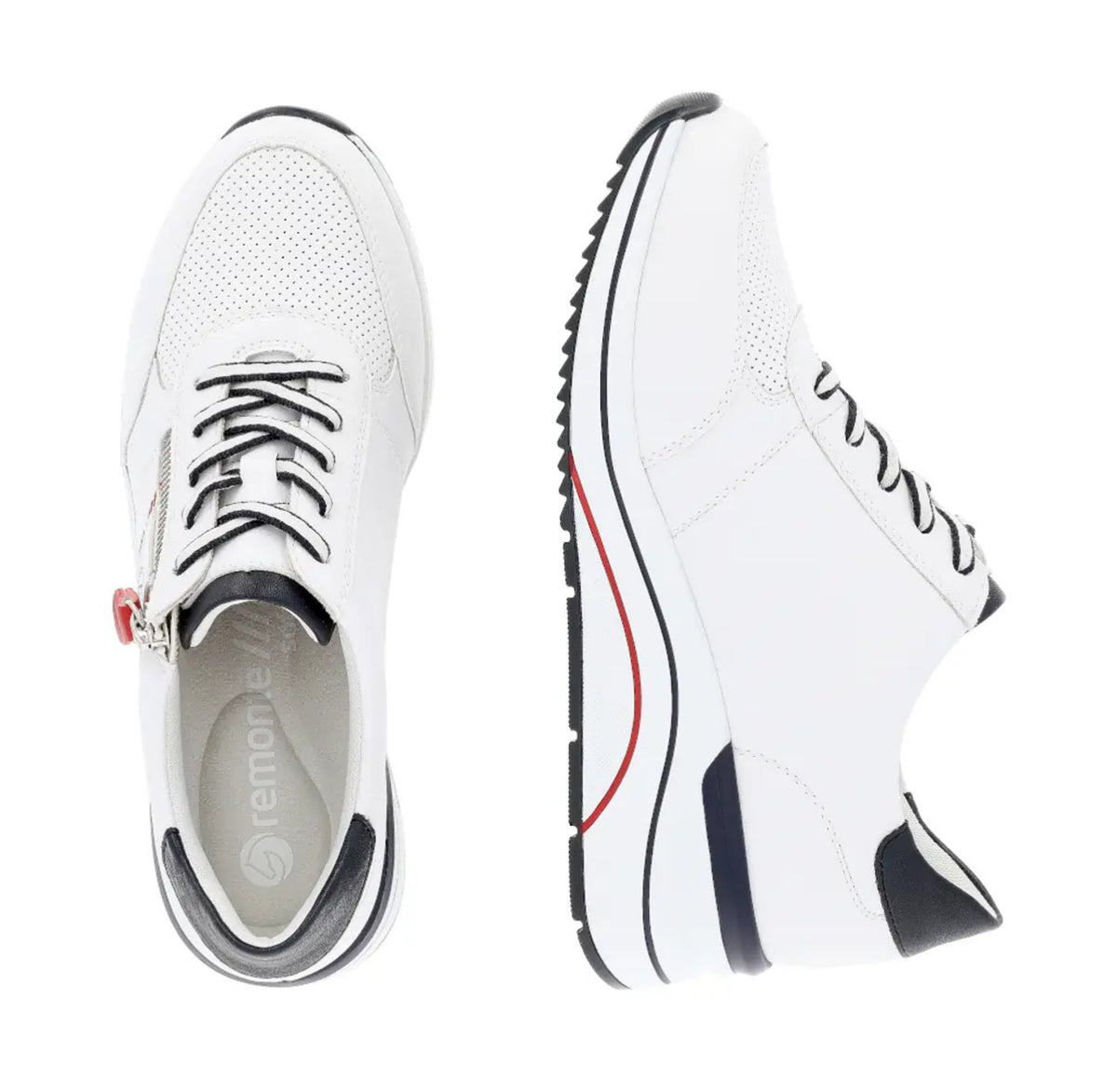 Remonte - D0T04 White Nautical Trainer