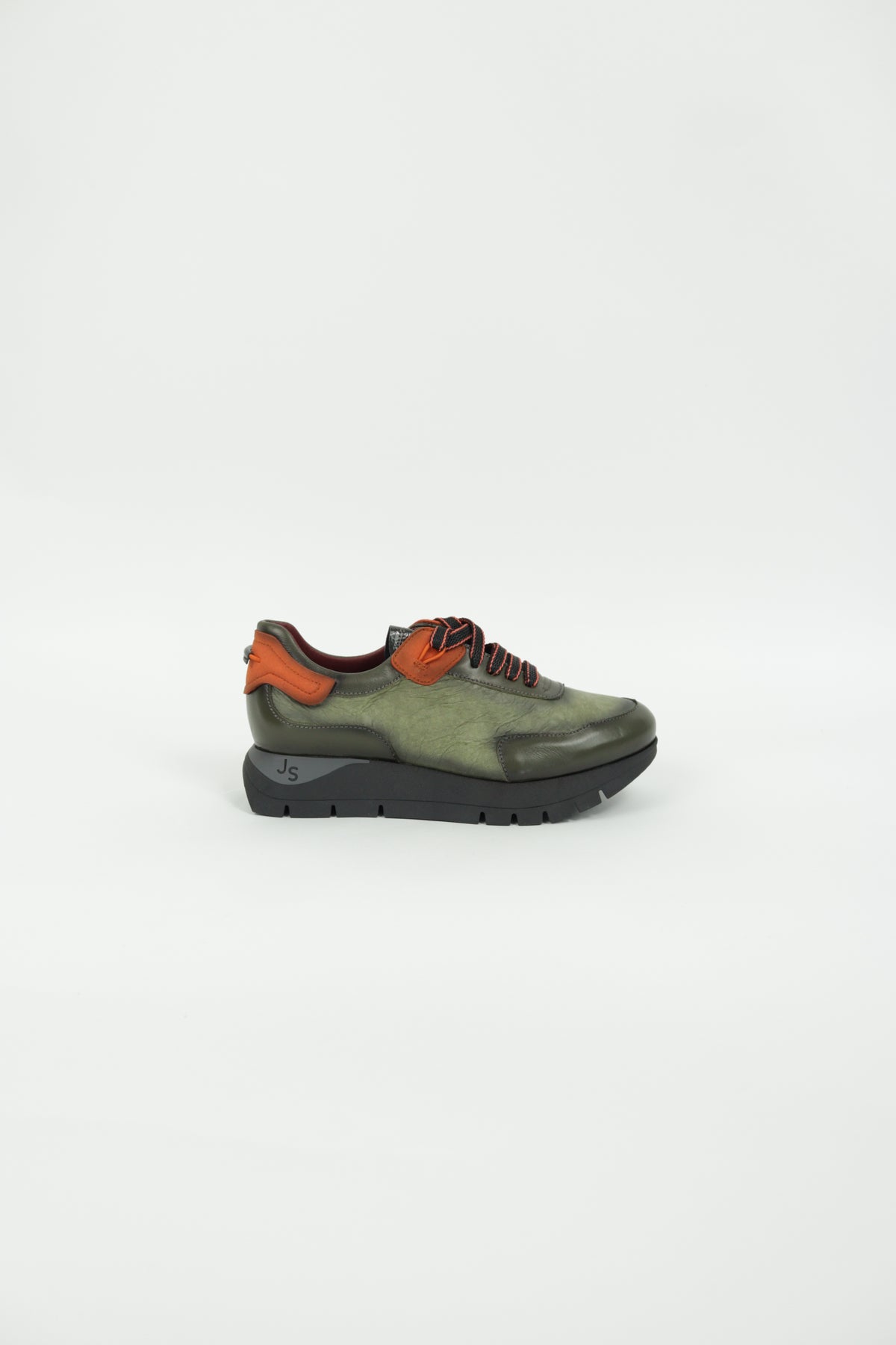 Jose Saenz - 2287 Khaki and Orange Wedge Shoe
