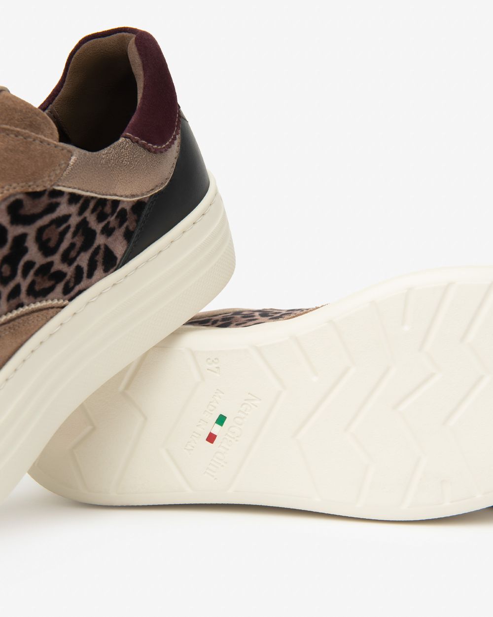 NeroGiardini - I514182D Brown and Leopard Trainer