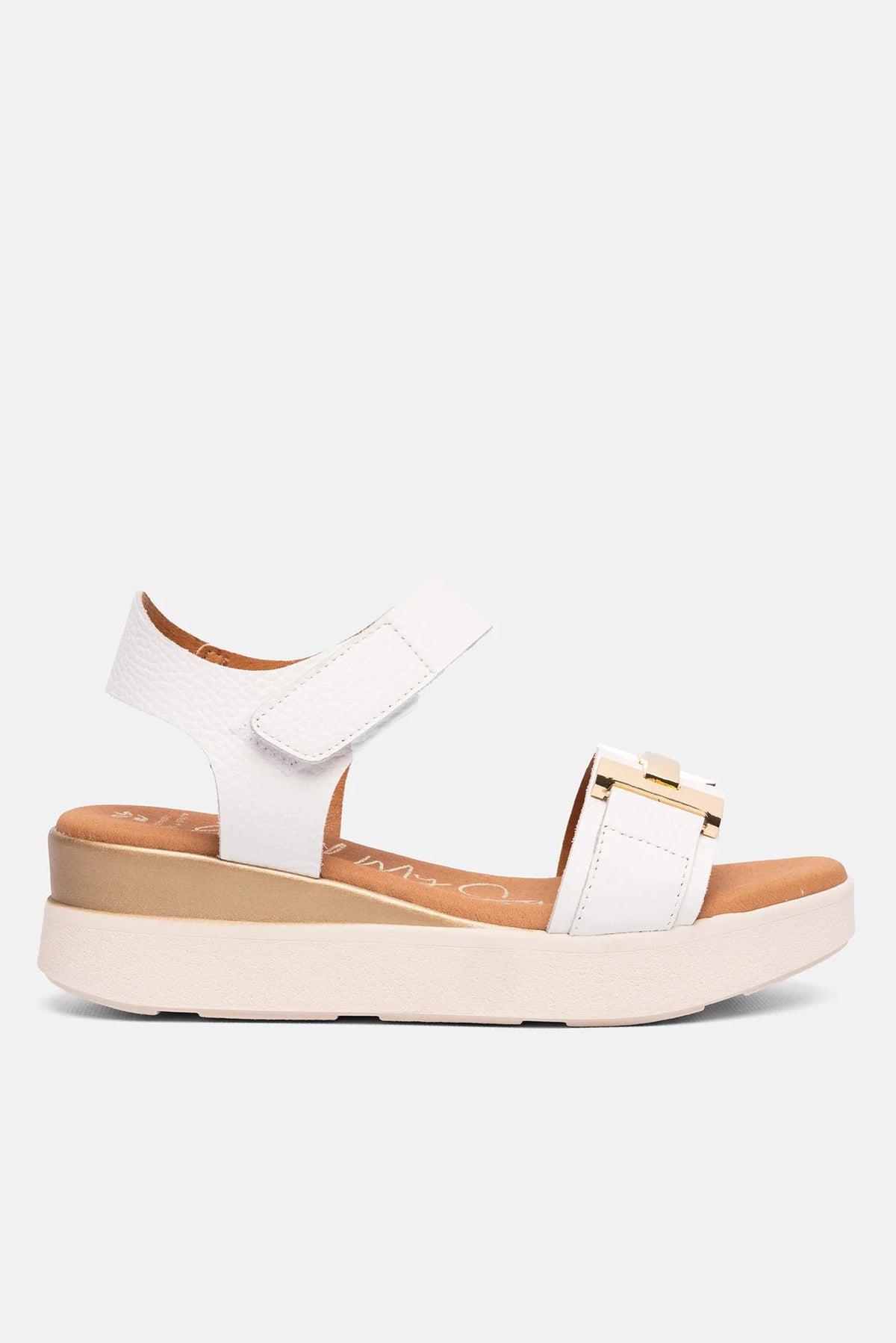 Oh My Sandals - 5672 White Wedge Sandal