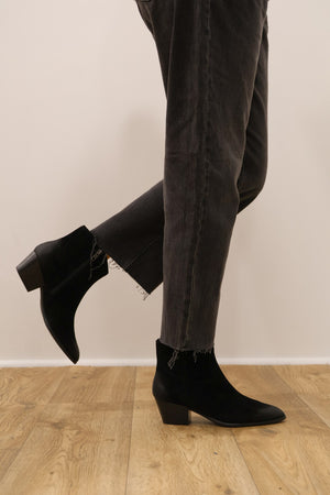 Ash - Fame Black Ankle Boot