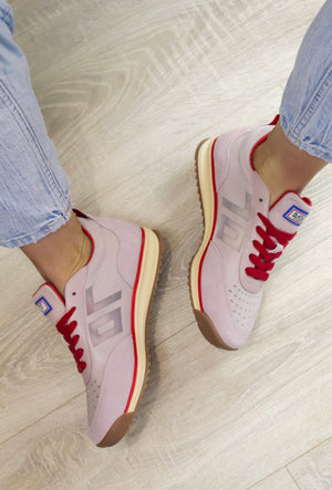 Back 70 - Jogger Blush Pink & Red Trainer