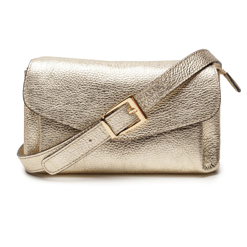 Elie Beaumont - Gold Leather Envelope Bag