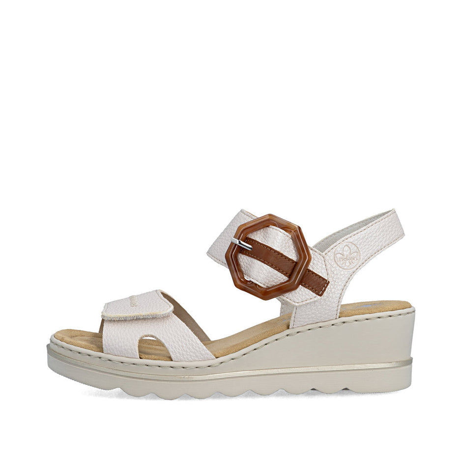 Rieker - 67476 Ivory Wedge Sandal