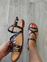 Tim & Simonsen - Lizette Black Stud Sandal