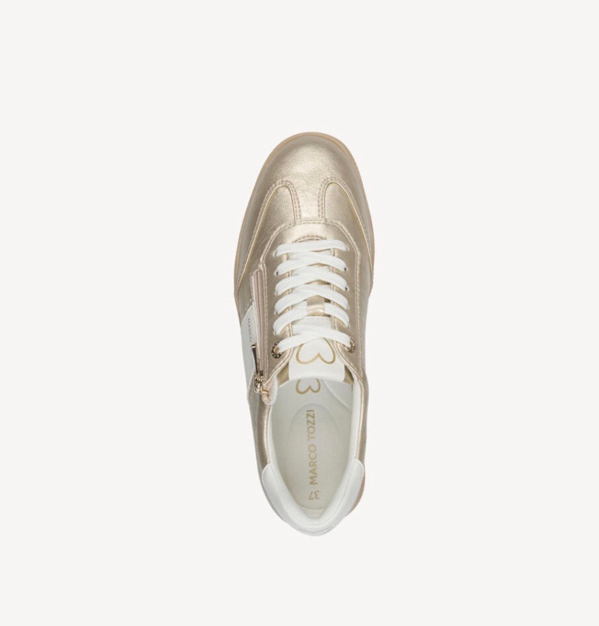 Marco Tozzi - 23736 Gold Zip Trainer