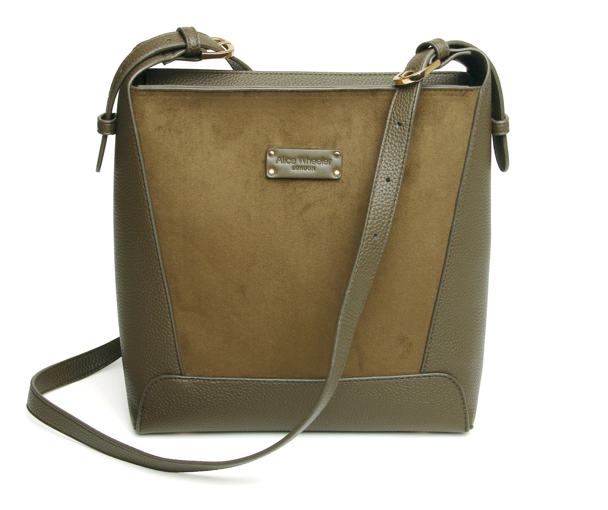Alice Wheeler - Kensington Khaki Crossbody Bag