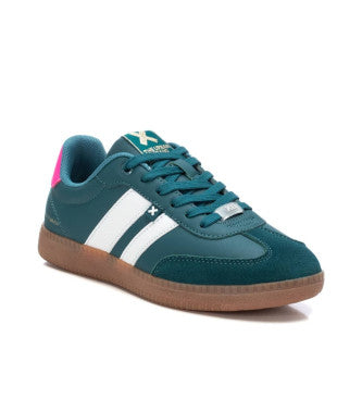 XTI - 143485 Teal Laced Trainer