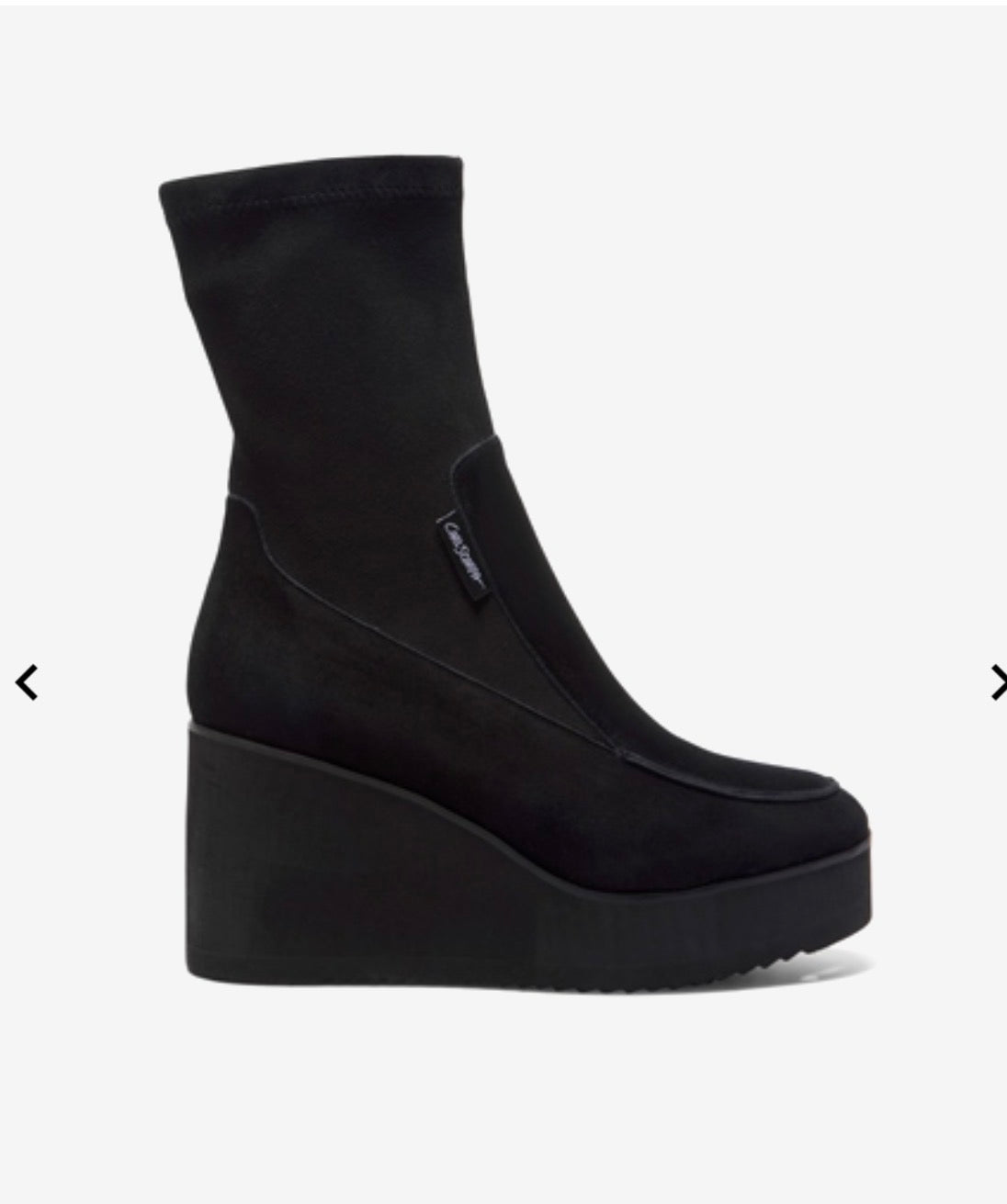 Carl Scarpa - Origala Black Suede Wedge Boot